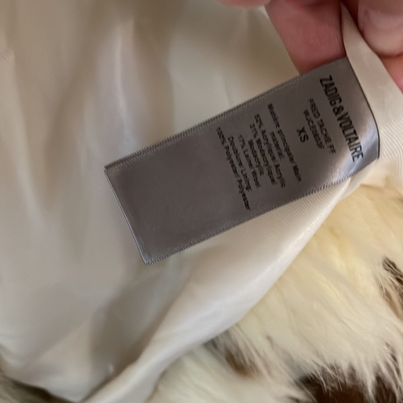 Zadig & Voltaire Fred Fur Coat - Picture 7 of 7